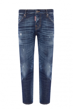 Jeansy z przetarciami 'cool girl cropped jean', zdjęcie 1 Jeansy z przetarciami 'cool girl cropped jean' od Dsquared2